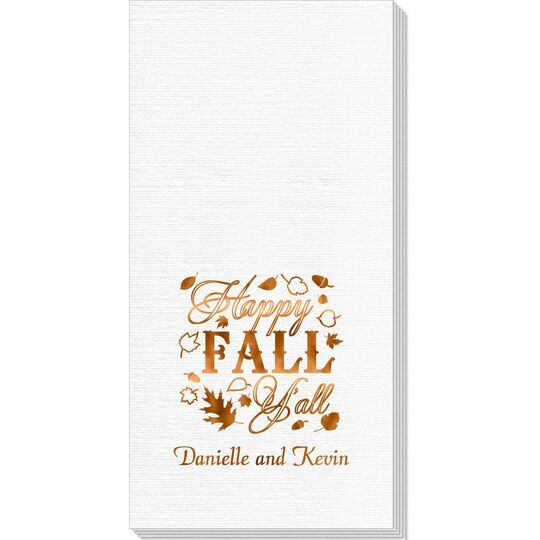 Happy Fall Y'all Deville Guest Towels